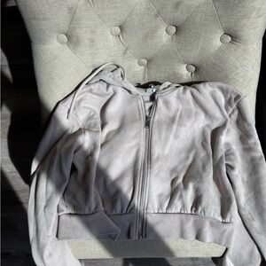 Divided Light Gray Zip-Up Jacket